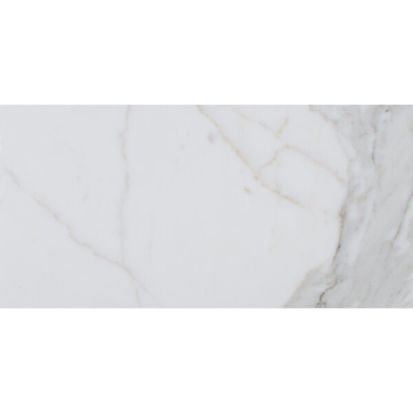 Calacatta Gold 12 In. X 24 In. Polished Marble Floor And Wall Tile, 6PK